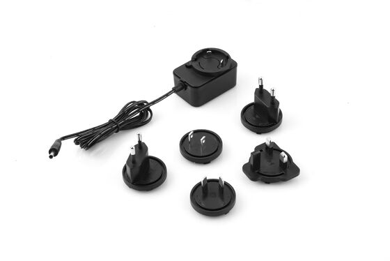 Good price 12V 24V Interchangeable Plug Power Adapter with Multiple AC Plugs and 3 Years Warranty online