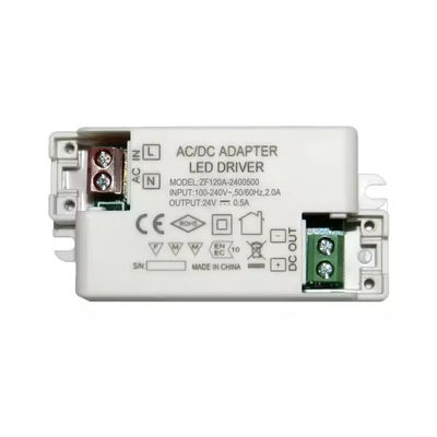 Buon prezzo 1- UL RU FCC CE SAA ROHS Approvato Alimentatore LED per Interni Design Ultra-Sottile Piccolo 24VDC 0.5A 12W per Ingresso 100-240V in linea