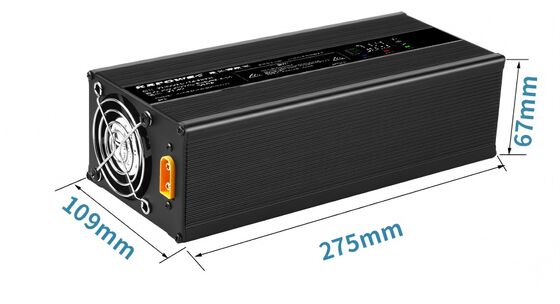 Good price 360W-2800W DSP Intelligent Battery Charger 88V 4A 6A 7A 10A 15A 20A 25A 30A with High Speed Cooling Fan and Low Ripple Output  online